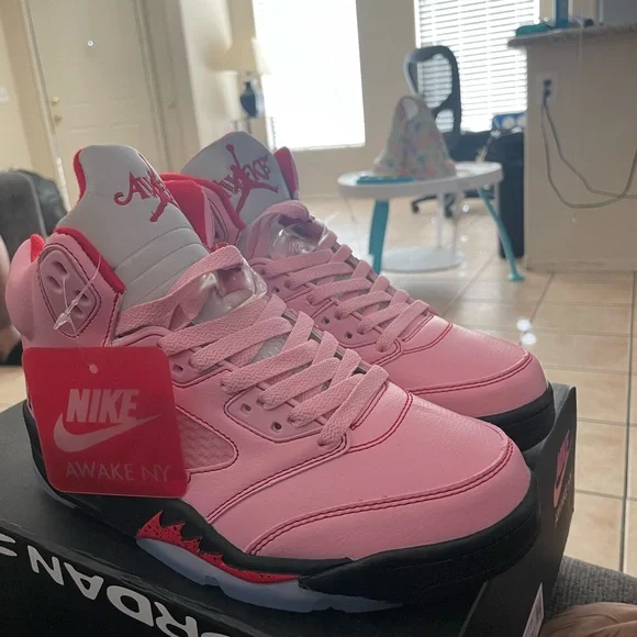 Awake NY x Air Jordan 5 retro Boro - Artic pink - Picture 2 of 4